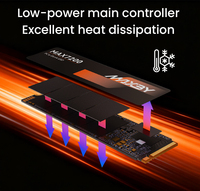 MAXBY 1TB PCIe 4.0 NVMe M.2 Internal SSD 7200MB/s Performa Kecepatan Tinggi untuk Gaming PC Desktop Laptop PC