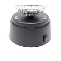 Mini lumière de scène boule miroir disco lumineuse alimentée par batterie décorative de bureau de fête de 3 pouces en gros