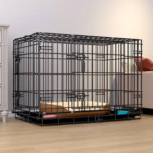 2024 nouvelle vente robuste Cage pour animaux de compagnie pliable chien chat lapin chiot caisse pliante