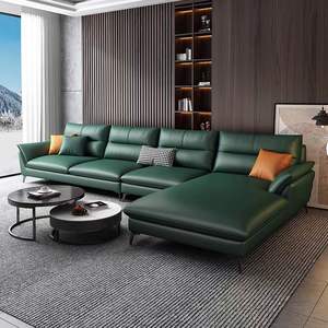 Mufang stile moderno in stile americano poltrona di alta qualità in vera pelle divano letto comodi <span class=keywords><strong>mobili</strong></span> imbottiti - Product Image 5