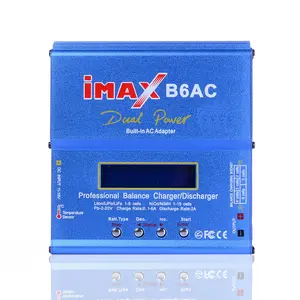 IMAX B6AC balance charger 80W 6A multifunzione batteria al litio intelligente 2-6S modello aereo B6 charger