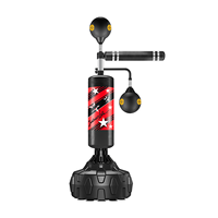 Entraîneur de Réaction de Boxe Autonome avec Cible Rotative à 360°, Sac de Frappe et Double Balles de Vitesse en PU pour la Boxe à Domicile