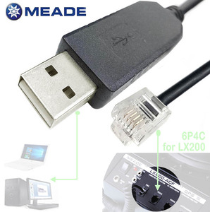 Cable Adaptador USB a RJ12 de PVC para <span class=keywords><strong>Telescopio</strong></span> <span class=keywords><strong>Meade</strong></span> LX200 ACF con Conductor de Cobre Puro - Cable de Control PC/Asiair Goto - Product Image 3