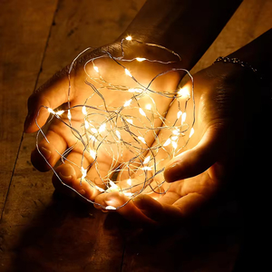 Dẫn dây đồng chuỗi đèn Hoa bó hoa trang trí Hộp Quà Tặng đèn sao đèn giáng sinh bánh bé hộp Trắng - Product Image 3