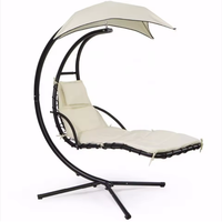 Lit de jour extérieur de luxe balançoire inclinable Style moderne balançoire de jardin auvent avec chaise suspendue adulte balançoire hamac balançoire