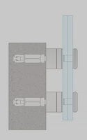 Vis de fixation modernes en acier inoxydable 316 pour garde-corps en verre, supports muraux, résistantes à la rouille et à l'eau