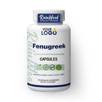 98% Capsules d'extrait de graines de fenugrec OEM Fenugrec Suppléments 500mg Capsule de fenugrec
