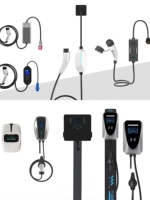 Neues Design 22kW Smart EV Wallbox 3-Phasen Typ 2 Steckdose WLAN App-Steuerung Hochgeschwindigkeits-Kommerzielle 5m Kabel-Ladestation