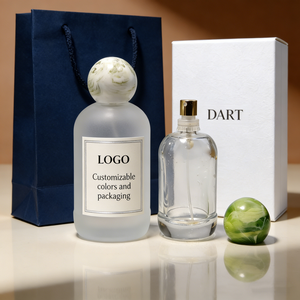 Bottiglia di Profumo Artigianale Opaca Cilindrica 30ml 50ml 100ml con Tappo a Sfera in Resina e Opzioni di Etichetta Personalizzata - Product Image 2
