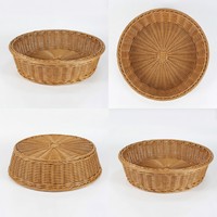 Panier de rangement multifonctionnel suspendu en rotin synthétique PP tressé, écologique, pour la maison, la cuisine, la salle de bain, la garde-robe, les outils