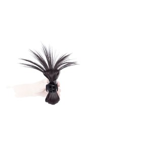 Perruque chignon queue de cheval haute avec pince à cheveux plume, accessoire de coiffure pour femme, extension de cheveux faite à la main, convient à toutes les couleurs de peau et à toutes les formes de visage - Product Image 5