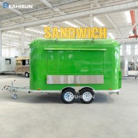 Remorque alimentaire mobile sur mesure pour restaurant, chariot de cuisine standard américain, kiosque de rue, camion de tacos, barbecue mobile à vendre