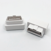 Carcasa y Conector Macho OBD 2 Blancos para Vehículos Diésel, Carcasa de Conexión para Dispositivo de Diagnóstico OBD-II