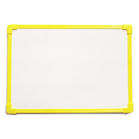 Tableau blanc magnétique effaçable à sec avec bordure en plastique, taille et couleur personnalisables, marque OEM, mobile, pour table ou fixation murale