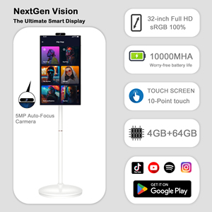 Téléviseur LED intelligent 32 pouces compatible avec Android OS, rétroéclairage LED, définition HDTV, boîtier blanc, multi-usages pour la maison - Product Image 2