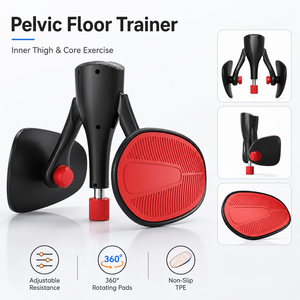 Entrenador <span class=keywords><strong>de</strong></span> Suelo Pélvico Ajustable, Ejercitador <span class=keywords><strong>de</strong></span> Muslos Internos <span class=keywords><strong>de</strong></span> PP TPE Suave, Almohadillas Antideslizantes Giratorias <span class=keywords><strong>de</strong></span> 360 Grados, Equipo <span class=keywords><strong>de</strong></span> Fitness para Adultos - Product Image 1