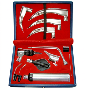 Source d'alimentation manuelle Laryngoscope Macintosh conventionnel Ensemble combiné de diagnostic ORL en acier Examen d'acuité visuelle certifié CE - Product Image 1