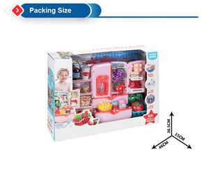 Best Sale Plastic <strong>Mini</strong> Refrigerator Kitchen Toys for <strong>Kids</strong> Girls Children Role Pretend Play House Set with Misting Spray <strong>Fridge</strong> - Product Image 6