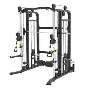 YG-1067 Yg Fitness Commerciële Gym Apparatuur Smith Met Functionele Trainer Squat Rack 3 In Een Fitnessapparatuur Oefening