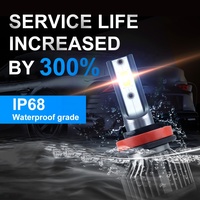 RCJ Super lumineux phares LED aluminium H8 H9 H11 V6 LED ampoules de feux de croisement 6000k température de couleur 60W nouveau