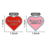 Spilla smaltata con motivo a cuore e frasi sarcastiche, ornamento versatile in lega per decorare borse, giacche e zaini