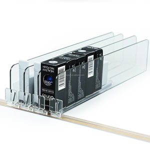 Siêu thị nhựa thuốc lá <span class=keywords><strong>Rack</strong></span> hiển thị có thể điều chỉnh mùa xuân nạp Kệ Pusher hệ thống - Product Image 1