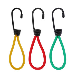 ตะขอเกี่ยวเชือกยางยืดกลางแจ้ง ขนาด 6 มม. ไนลอน 15 ซม. อุปกรณ์เสริมเต็นท์อเนกประสงค์สำหรับยึดผ้าใบกันน้ำและเสาปักพื้น - Product Image 2