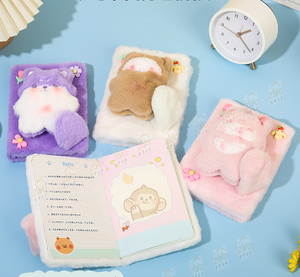 Cuaderno de Peluche con Diseño de Zorro de Dibujos Animados, Lindo y Suave, Agenda A5, Papelería para Estudiantes, Escritura a Mano, A5 Kawaii - Product Image 3