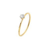 Bague de pinky minimaliste en acier inoxydable plaqué or 18 carats pour femme, étanche, inaltérable, bande unie, empilable, bijoux en gros