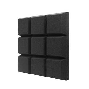 Irini biseauté 9 blocs de tuiles panneaux de mousse acoustique panneaux sonores <span class=keywords><strong>cales</strong></span> isolation phonique absorbant pour studio 2 "X 12" X 12" - Product Image 5