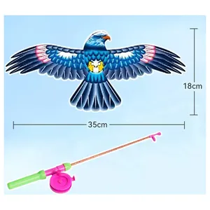 Fishing Rod Mini Vivid Bird Kite Butterfly Bee Easy To Fly Swallow Kites For Toddlers Outdoor Beach Park Kids Kites Toy