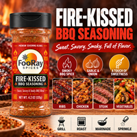 Assaisonnement BBQ Fire-Kissed, Marque Privée OEM ODM, Mélange d'épices sèches fumées et sucrées pour poulet, côtes et steak, Fabricant Grossiste