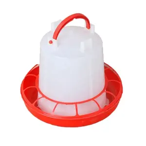 Red Plastic Chicken Automatic Feeding System Layer Feeder And Drinker For Farm Waterer
