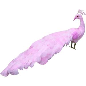 Plumas de Pavo Real de Alta Calidad para Decoración de Ventanas, Adorno de Plumas de Pavo Real Personalizado, Pavo Real Blanco con Flor - Product Image 2