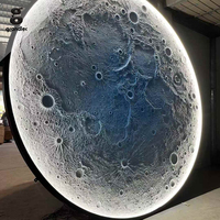 Lampe murale solaire en forme de croissant de lune pour la décoration de villas et de jardins, éclairage d'ambiance