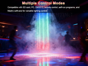 Rideau lumineux LED 3D en cristal de <span class=keywords><strong>3</strong></span> mètres, couleur pleine, blanc chaud, DMX512, éclairage de scène pour mariages, hôtels, concerts, parcs à thème, bars - Product Image 5