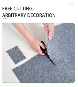 Selbstklebende Teppichfliesen, rutschfest, wiederverwendbar, weich gepolsterte Teppichfliesen für Küche, Schlafzimmer, drinnen und draußen - Product Image 5