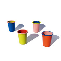 Vente en gros de tasses à café en émail personnalisées de 300 ml, cadeau d'entreprise de luxe, tasse à boire en émail colorée