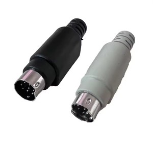 Connecteur mâle PLC 8 broches avec poignée en plastique, adaptateur pour câbles à souder, connecteur DIY en cuivre, borne MD8 - Product Image 2