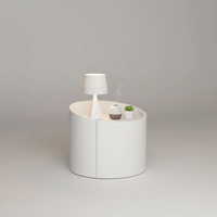 Table de chevet miniature haut de gamme, luxueuse, moderne, entièrement en bois, écologique, durable, avec 1 tiroir, pour la maison, la chambre, l'hôtel, le salon
