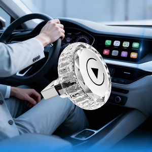 Boîtier de streaming 2-en-1 pour voiture, adaptateur CarPlay sans fil, port USB, dongle CarPlay Android Auto - Product Image 1