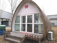 AH-FC5033 Maisons préfabriquées structure voûtée camping-car pour maisons en conteneur