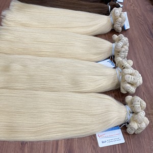 Venta al por mayor de mechones de pelo vietnamita, mechones de trama, extensiones de cabello, cabello Remy, mechones de color rubio 613 hechos en Vietnam - Product Image 1