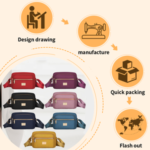 OEM可以定制新款奢华女包，复古斜挎包和时尚多层小方包 - Product Image 6