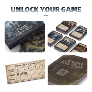 Étui rigide avec compartiment intérieur et détails sérigraphiés, jeu de société de fantasy européen Dragon Legends à faible reflet - Product Image 3