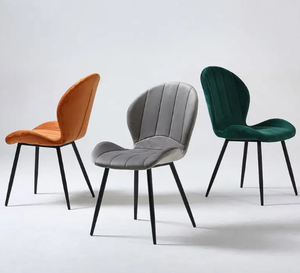 Trung Quốc Nhà Máy Nóng Bán Vòng Bàn Ăn Đặt 6 Ghế Đồ Nội Thất Hiện Đại Nhung Bọc Da Phòng Ăn Ghế Cổ Điển - Product Image 5