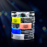 Bracelet personnalisé LED en acrylique, nouveau produit verni personnalisé, lumineux, pour bricolage