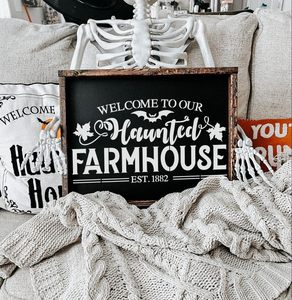 Lớn Halloween Stencil Boo lừa hoặc điều trị dơi hocus pocus vẽ mẫu cho gỗ dấu Thảm chùi chân T-Shirt hiên Vòng hoa trang trí - Product Image 3