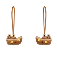 Porte-clés de bateau en gros, porte-clés de voiture, breloques de sac, en cuir de luxe de créateur, cadeaux, thème poney
