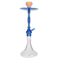 Nouveau design en gros fumer plus grand pas cher aluminium narguilé shisha verre narguilé chicha narguilé shisha